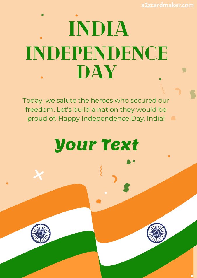 2023 Independence Day With Quotes and Name