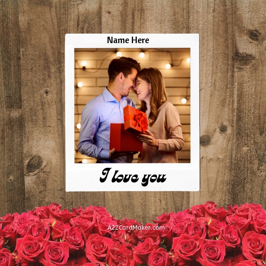 Beautiful Love Greeting Card With photo