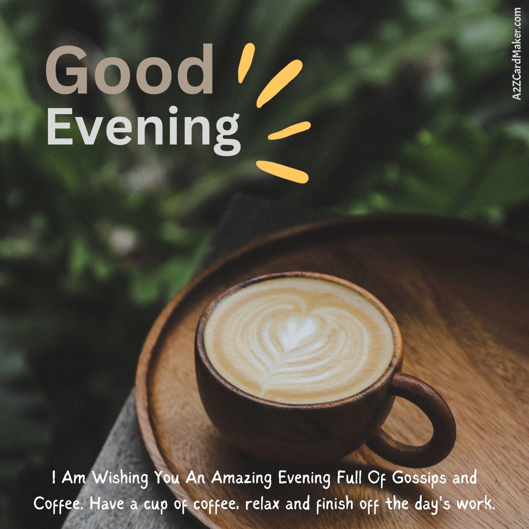 Brewing Tranquility: Good Evening Coffee Images