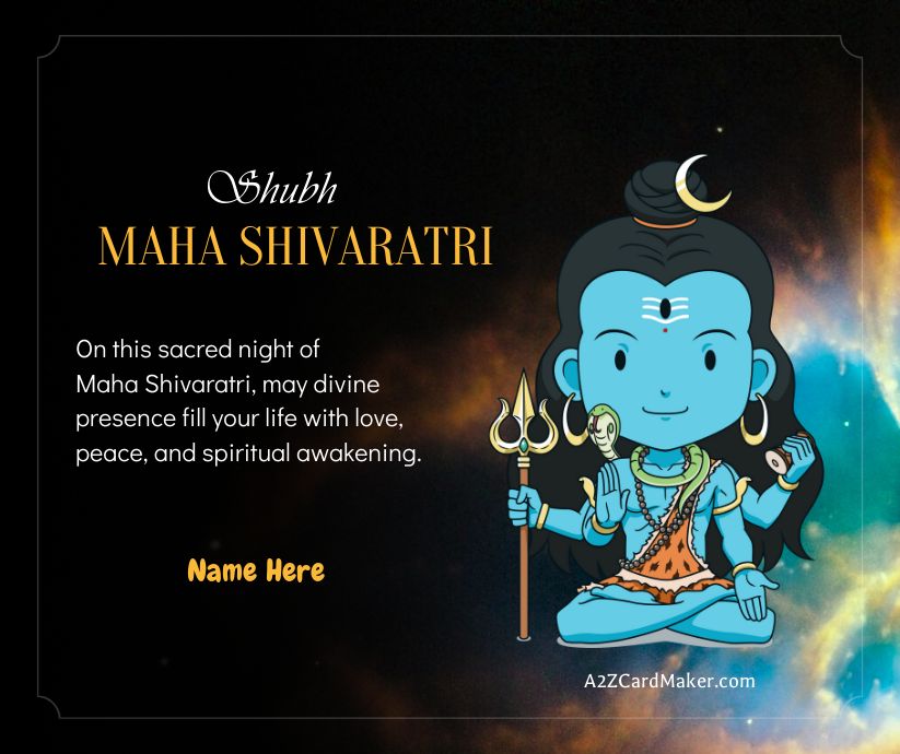 Images on Maha shivratri WhatsApp Status With Name