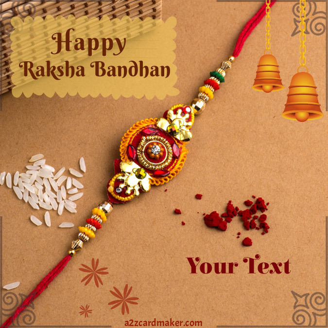 Raksha Bandhan Images with Rakhi and Kumkum Chokha