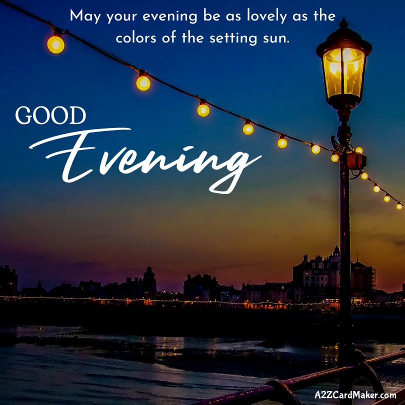 Serenity in Shades: Good Evening Sunset Images