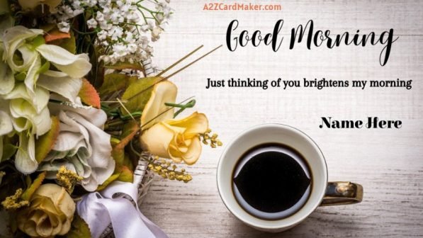 Good Morning Greetings: Rose Images with Your Name