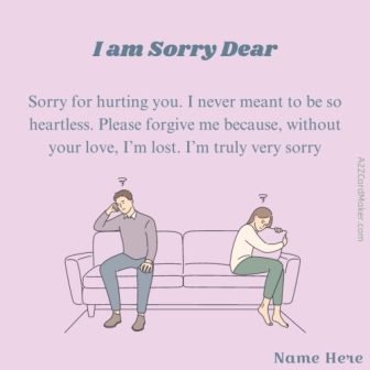 Saying Sorry with Love Shayari