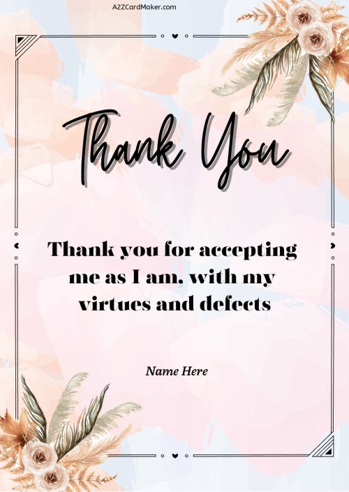 Custom Thank You Cards with Names
