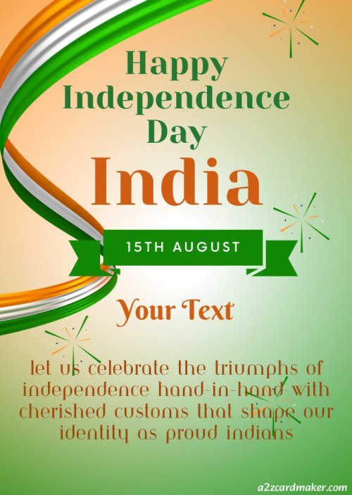 Happy Independence Day Wishes Quotes And Edit Name