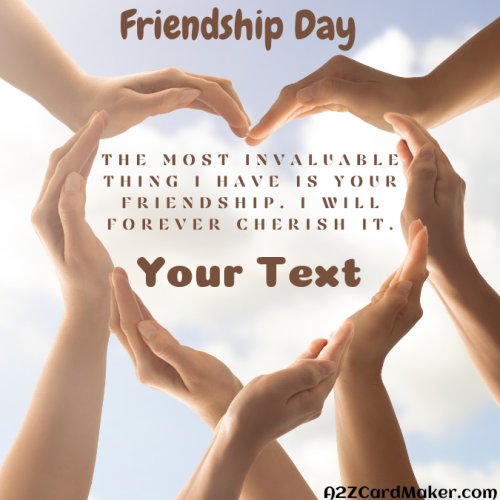 Heart Shape friendship day Greeting card