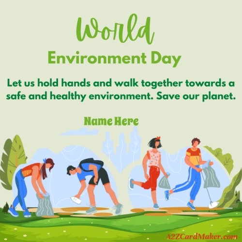 Personalized Environment Day Slogans with names