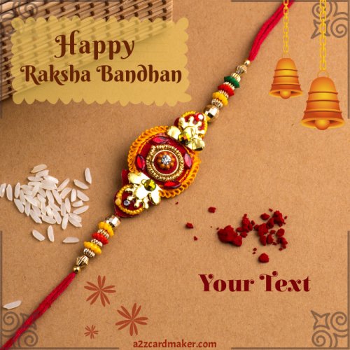 Raksha Bandhan Images with Rakhi and Kumkum Chokha