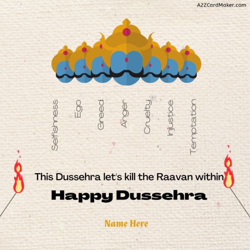 Self-Improvement on Dussehra: Greetings WhatsApp Message Image