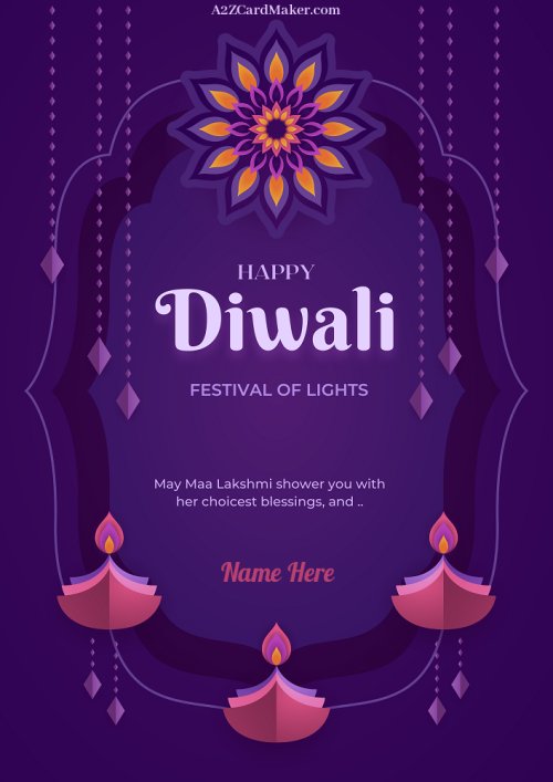 Your Name on Diwali WhatsApp Status
