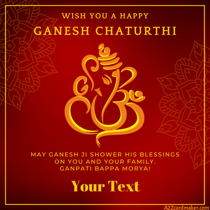 Wallpaper Ganesh Chaturthi Images with Name